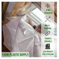 thumbnail image 2 of - Clear Plastic Sheeting - 8 mil - (5' x 100') - Thick Plastic Sheeting, Heavy Duty Polyethylene Film, Drop Cloth Vapor Barrier Covering for Crawl Space, 2 of 6