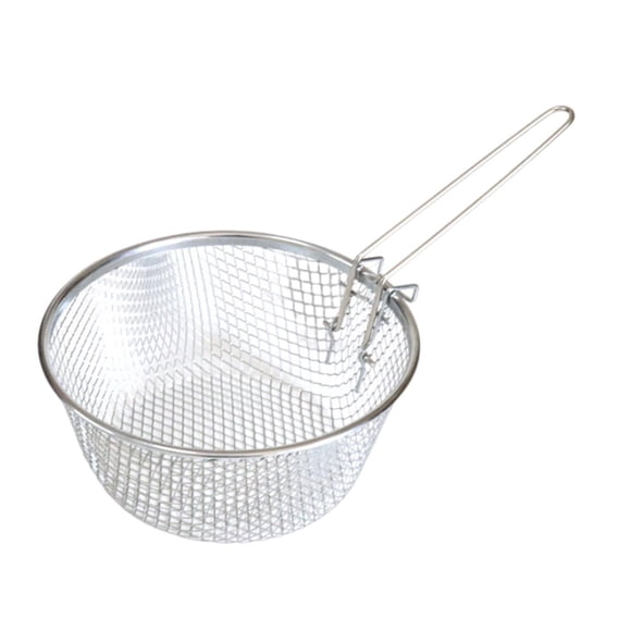 tamizeot Stainless Steel Frying Basket Tableware Serving Deep Fry Multipurpose frying Basket basket basket with rim