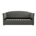 thumbnail image 6 of Pemberly Row Modern Upholstered Daybed and Trundle in Gray Linen, 6 of 12