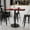 Mahogany, variant on BizChair 30'' x 48'' Rectangular Natural Laminate Table Top with 24'' Round Bar Height Table Base
