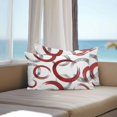 thumbnail image 3 of Red Grey Outdoor Pillow Covers 20x12 Inch Lumbar Pillow Covers Set of 2 Waterproof Decorative Throw Pillow Cases Geometric Circle Modern Abstract Simple Art Cushion Covers for Patio Furniture Garden, 3 of 8
