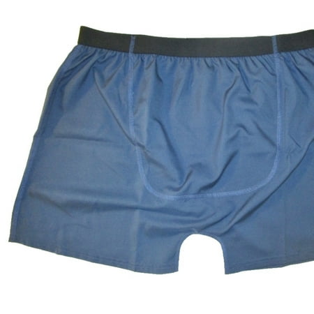Large Blue Stashitware Secret Stash Pocket Underwear, Boxer, 100% Polyester Big
