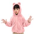 thumbnail image 3 of TAIAOJING Baby Girls' Hooded Jacket Toddler Winter Windproof Solid With Pocket Kids Warm Outerwear Windbreaker Coat 18-24 Months, 3 of 5