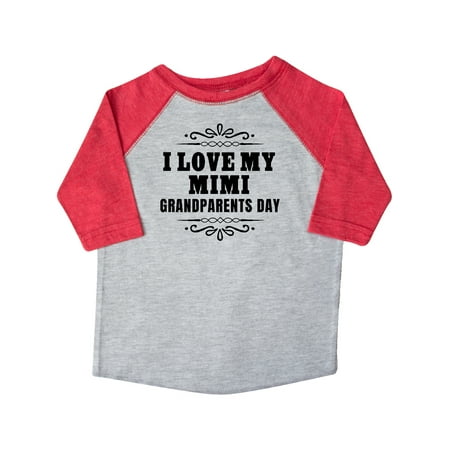 

Inktastic Grandparents Day I Love My Mimi Gift Toddler Boy or Toddler Girl T-Shirt