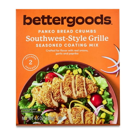 bettergoods Southwest-Style Grille Panko Bread Crumbs Seasoned Coating Mix, 4.5 oz