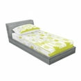thumbnail image 3 of Ambesonne Floral Fitted Sheet & Pillow Sham Set, Daisises Flowers Garden, Queen, Yellow and White, 3 of 3