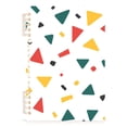 thumbnail image 7 of FORMRS 1-Subject Spiral Notebook 8" x 5" College Ruled 60 Refillable Sheet A5 Hard Cover, Retro Shapes, 7 of 7
