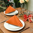 thumbnail image 5 of Ruvanti Kitchen Cloth Napkins 12 Pack 18X18 inch Dinner Napkins Soft, Comfortable, Reusable Napkins, Durable Linen Napkins, Perfect Table Napkins, Fall/Orange Napkins for Dinners, Parties & Wedding, 5 of 10