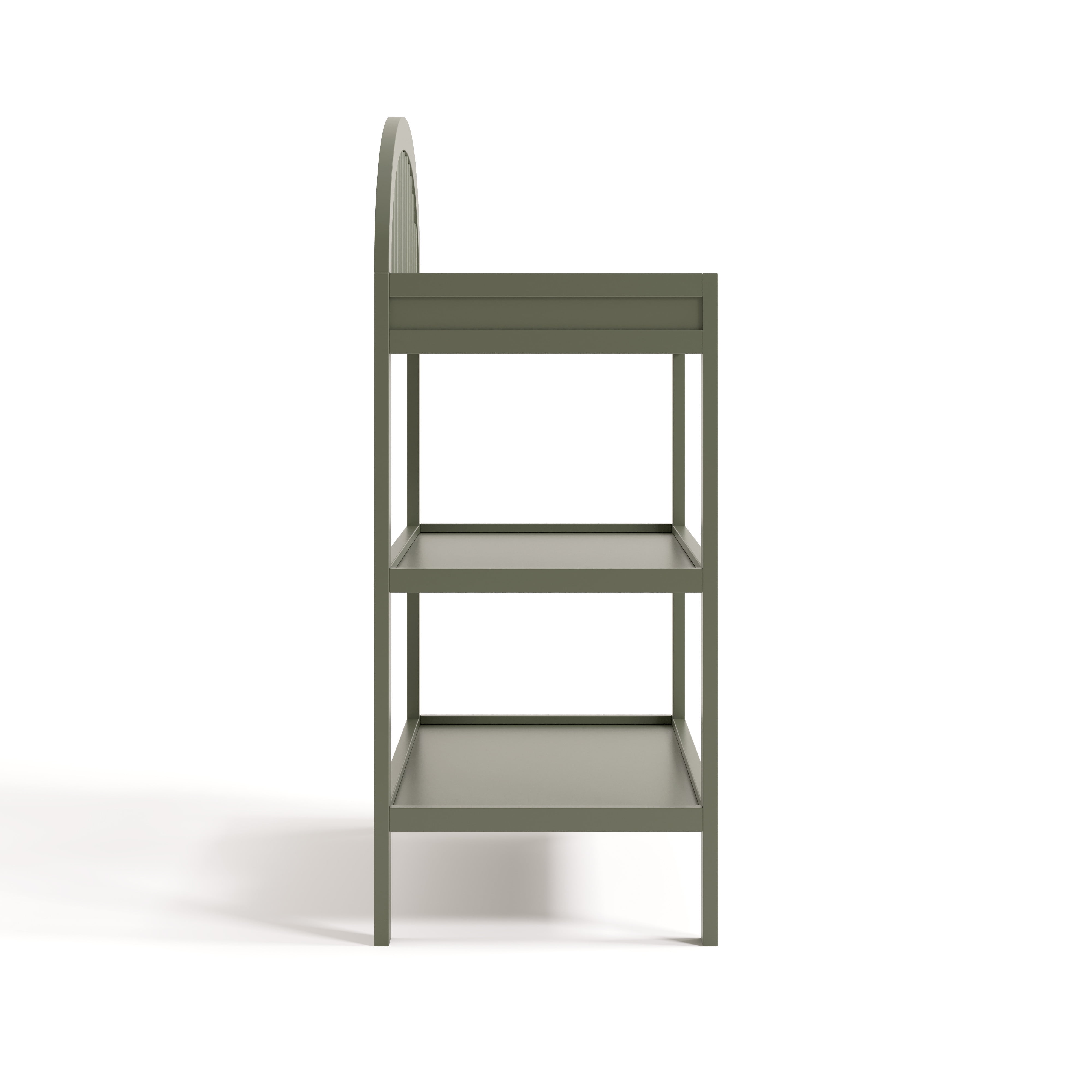 Graco Olivia Infant Wood Changing Table with Changing Pad, Olive