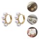 thumbnail image 4 of 1 par Pendientes simples Pendientes de perlas elegantes All-Party Pendientes Joyería de niña, 4 of 4