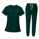thumbnail image 2 of Conjunto De Uniforme Médico Para Mujer, 2 Piezas, Cómodo Conjunto Médico Para Mujer, Camiseta Y Pantalones De Enfermera, 2 of 10