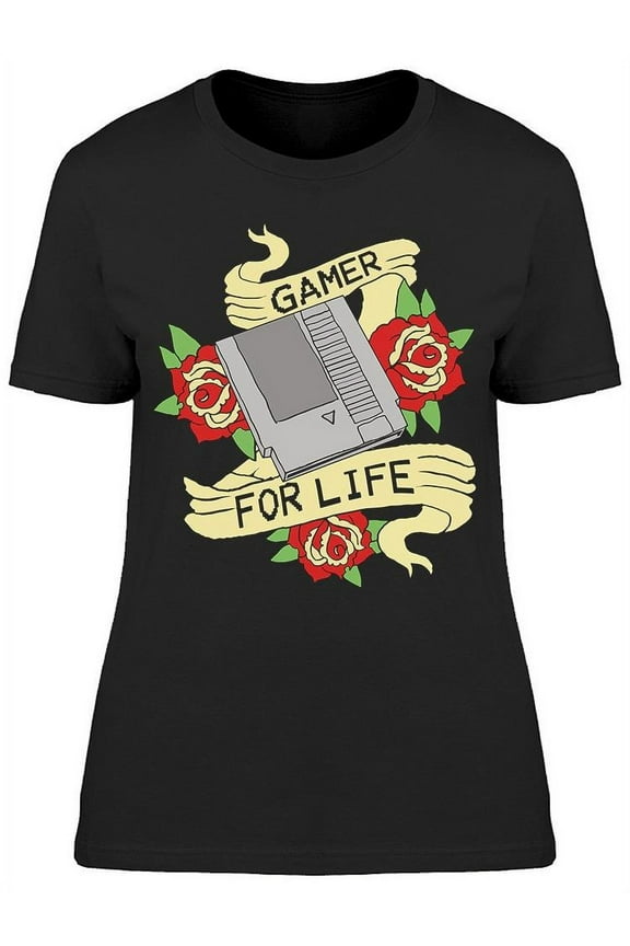 Gamer For Life Console T-Shirt Women -Image by Shutterstock, Female Small