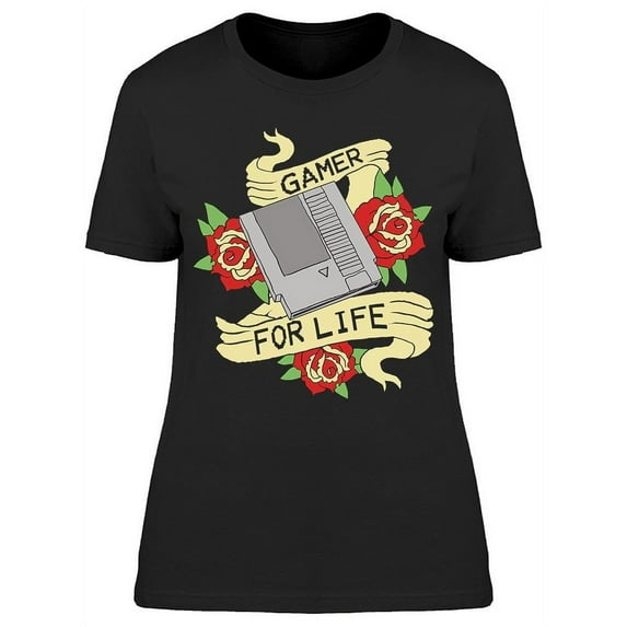 Gamer For Life Console T-Shirt Women -Image by Shutterstock, Female Medium