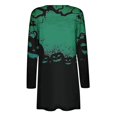 thumbnail image 5 of WFJCJPAF 2024 New Halloween Clearance! Halloween Sweaters for Women,Women's Fashion Halloween Printed Casual Long Sleeved Shirt Cardigan Tops - Blue S, 5 of 6