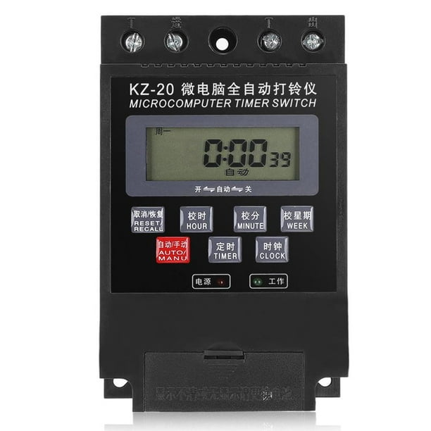Kz-20 Microordenador Campana Eléctrica Temporizador Interruptor On/Off Escuela Relé De Tiempo Programable 220V Methold EL008223-00