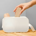 thumbnail image 4 of Sorbus Travel Makeup Brush Holder, Waterproof Silicone Cosmetic Organizer, Nude, 4 of 6