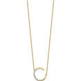 thumbnail image 2 of 14K Yellow Gold Sideways Diamond Initial C Necklace - Jbsp, 2 of 5