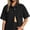 Black, variant on EMMIOL Women's Oversized Distressed Denim Shirt Long Sleeve Button Down Jean Jacket Fall Casual Outfits 2026