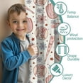 thumbnail image 3 of Blackout Kids Curtains,Floral Baseball Pattern Childrens Insulated Curtains Set Of 2,Bedroom Essentials,Toddler Room Decor 52"x84", 3 of 5