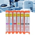 thumbnail image 4 of 6Pcs   6 Color Refill Ink  Set With Permanent Chip PP Material Replacement Parts, 4 of 8