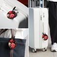thumbnail image 6 of Rose 2Pcs PU Leather Round Luggage Tags with Privacy Cover and Name ID Tag for Suitcase, Handbags, Backpacks, School Bags, 6 of 6