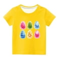 thumbnail image 2 of Edvintorg Easter Eggs Shirts For Kids Boys Clothes Clearance Summer Girls Tee Shirts Fashion Cute Printed Round Neck Short Sleeve Tops 3-14Years Children's Clothing, 2 of 4