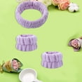 thumbnail image 4 of 3 Set Reusable Spa Headband Wrist Washband Face Wash Set Include 3 Headband 6 Wrist Washband for Avoid Liquid from Spilling Down Your Arms, 4 of 5