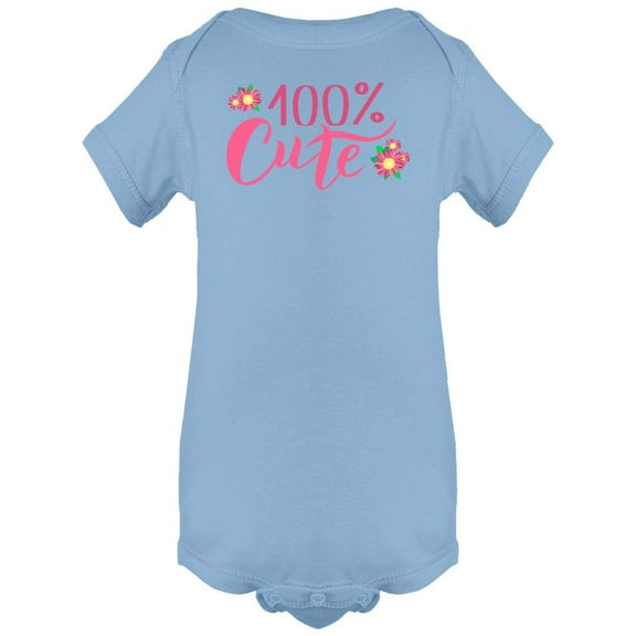 100 Percent Cute Bodysuit Infant -Image by Shutterstock,  Newborn