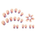 thumbnail image 2 of 24 Piece Retro Gorgeous Independence Day Nail Art Set, Patriotic 4th of July Nail Stickers Wraps for Women, DIY Press on Nails, 2 of 6