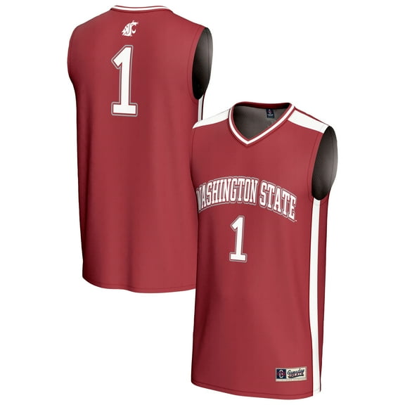 Unisex GameDay Greats #1 Crimson Washington State Cougars Lightweight Collegiate Basketball Fashion Jersey