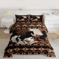 thumbnail image 2 of Homewish Rustic Western Cowboy Bedding Comforter Set,Country Cattle Hide Twin Comforter Sets,Retro Bohemain Aztec Bedding Set For Boys Teens,Microfiber Bedroom Decor Reversible,2 Pieces, 2 of 8