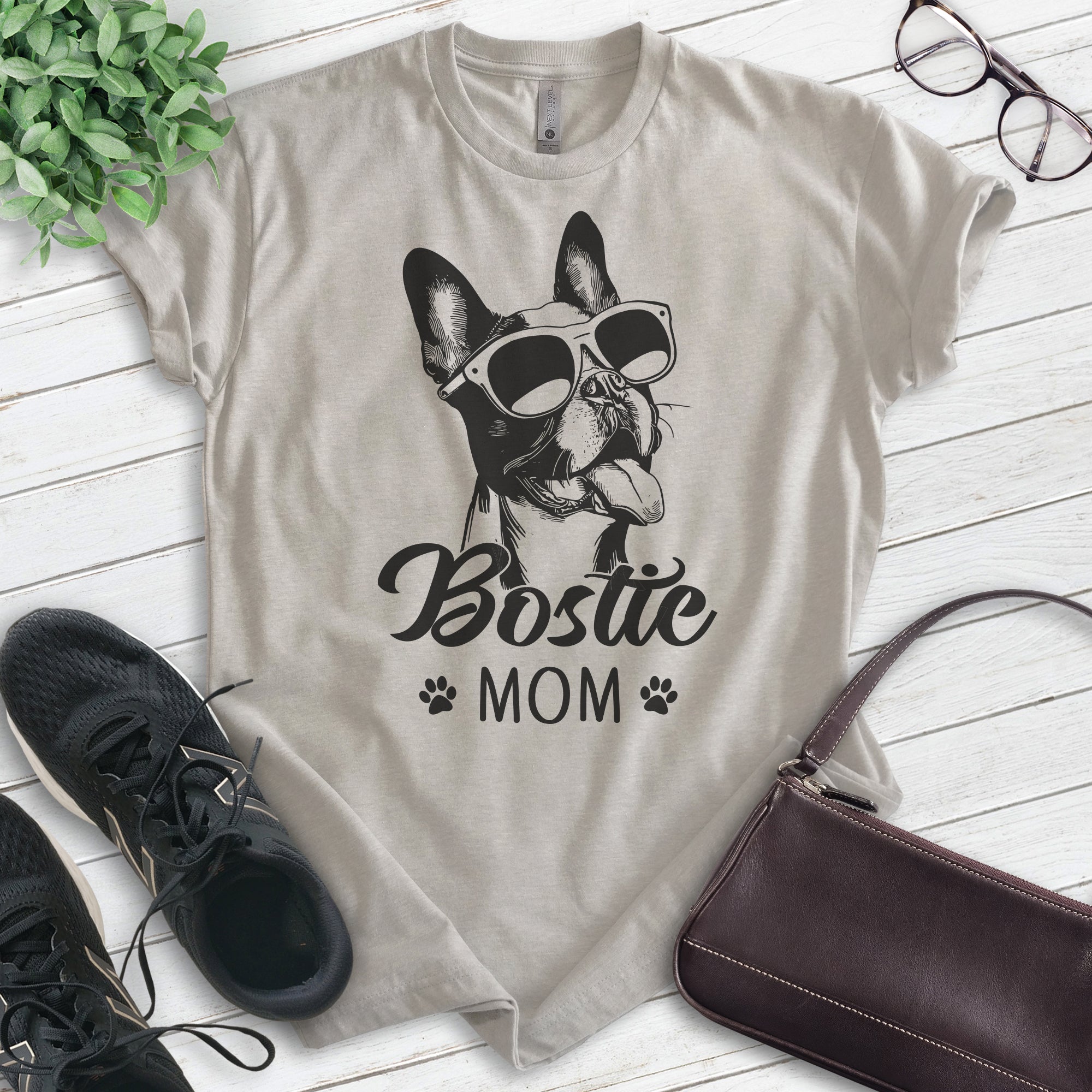 HUGS IDEA Kosmetiktasche Mit Boston Terrier-Muster, Ca. 21,5 X 14,5 X 6,5 Cm – Wasserabweisend, Mit Griff & Reißverschluss