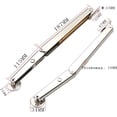 thumbnail image 2 of Paquete de 2 elevadores de tapa neumáticos (200N/44lb), bisagra de soporte de tapa con resortes de gas de alta resistencia, con cierre suave, perfecto para tapas de caída pesada, 2 of 5