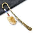 thumbnail image 4 of Mashaouyo ClearanceRetro Metal Bookmark, Star Sun and Moon Bookmark, Seven Chakra Crystal Healing Stone Crystal Beads and Natural Crystal Original Stone Pendant One Size Multi-Color, 4 of 9