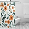 thumbnail image 2 of Yayeee Shower Curtain with Hooks 72"x72" Waterproof Fabric Bathroom Hanging Decor, Flowers Pattern, 2 of 5
