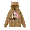 thumbnail image 1 of Pop cazadora para niña Demo-n Hunters Women's Fashion Hooded Sweatshirt Cat Ear Pullover Casual Streetwear Soft Comfortable Long Sleeve Tops for Daily Wear Spring Fall Winter （Light Brown）, 1 of 4