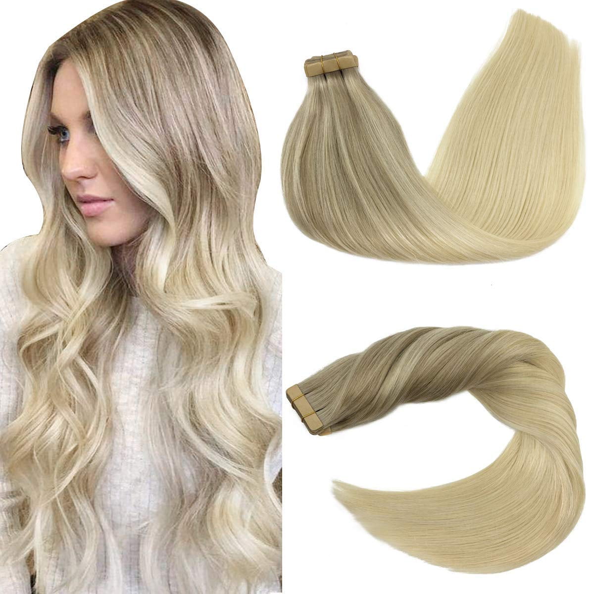 tape in hair extensions human hair 50g