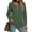 Green, variant on V-neck T Shirts for Women Casual Long Sleeve Tunic Tops Curve Hem Fall Button Shirts