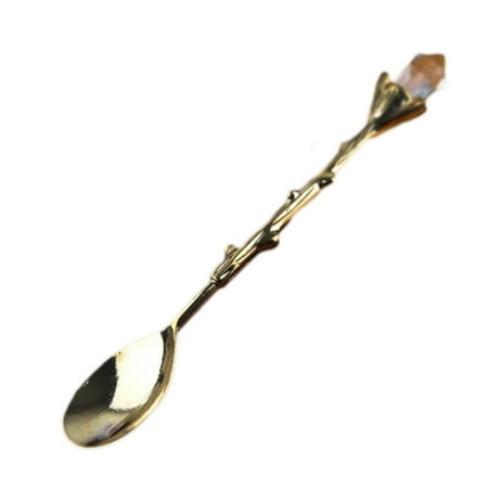 

Grandest Birch Dessert Spoon Mirror Polish Dendriform Zinc Alloy Non-stick Home Fruit Spoon for Kids Dessert Spoon:Zinc Alloy