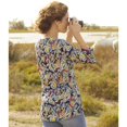 thumbnail image 2 of Atlas For Women - Blusa Impresa de Crepé para Mujer (Multicolor), 2 of 4