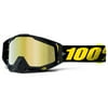 100% Racecraft Raceday 2016 MX Goggles Black/Yellow/Gold Mirror Lens