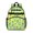 Sunflower and Butterfly Green Pattern, variant on Sunflower and Leopard Yellow Pattern Cute School Backpack Bag for School with Padded Back and Adjustable Shoulder Straps 15.25"x11.5"x5.25"