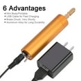 thumbnail image 6 of Sarapandan USB Rechargeable Mini Electric Drill DIY Grinding Polishing Engraving Set 110~240V (Golden #5), 6 of 8