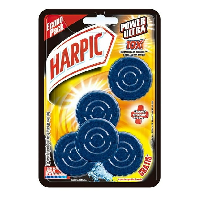 Pastilla para tanque Harpic power ultra 5 pzas de 45 g c/u