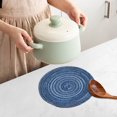 thumbnail image 1 of Promotion Sale! Kitchen Mat Antiskid Heat Insulation Mats Nnitting Circle Table Placemat Dinner Kitchen Pad Clearance Sale, 1 of 4