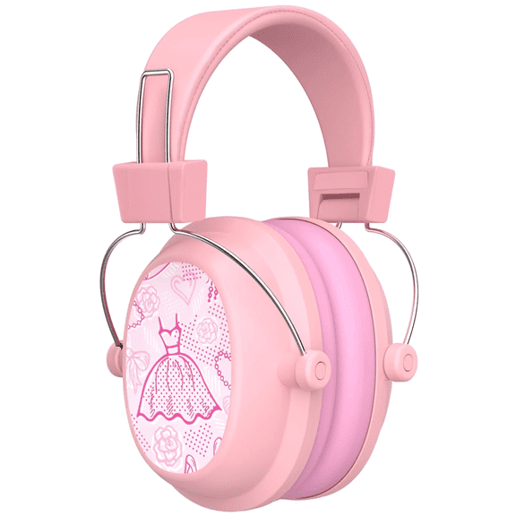 Teetheory Noise Cancelling Headphones for Kids, NRR 28dB Safety Noise Reduction Ear Muffs for Autism Sensory & Concentration Aid, Ear Hearing Protection for Fireworks/Monster Truck/Concert, Pink