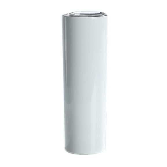 Aspire 20 oz. Skinny Tumbler for Heat Transfer, 30 oz. Sublimation White Straight Skinny Tumbler-White-30oz