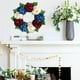 thumbnail image 4 of Corona de flores para el Día de los Caídos, cuatro de julio, coronas con hortensias, primavera y verano para la decoración de la pared de la puerta principal, interior, 4 de julio, la corona, 4 of 9