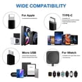 thumbnail image 2 of 4 in 1 Watch Charger Multi USB Magnetic Charging Cable, Portable Wireless Charger Cord with USB 3.0 Port for Apple Watch Series SE/8/7/6/5/4/3/2/1, iPhone, Samsung, Pixel, iPods Etc, 2 of 8