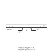 Titan Fitness Seal Row Bar, 700 LB Capacity, Olympic Weight Plates, 28MM Knurled Handles